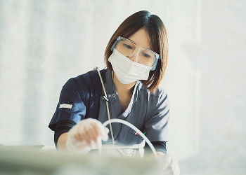 イメージ：喀痰吸引の様子