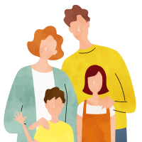 イラスト：ご家族