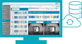 映像を確認するパソコンの画面のイメージ図